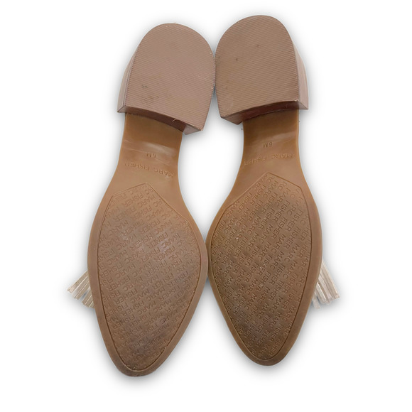 Marc Fischer Phylicia 2 Faux Patent Leather white Oxford Heel - Picture 5 of 6